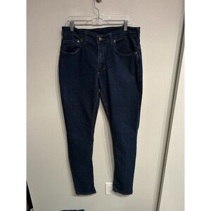 Men's Straight Jeans - Dark Blue